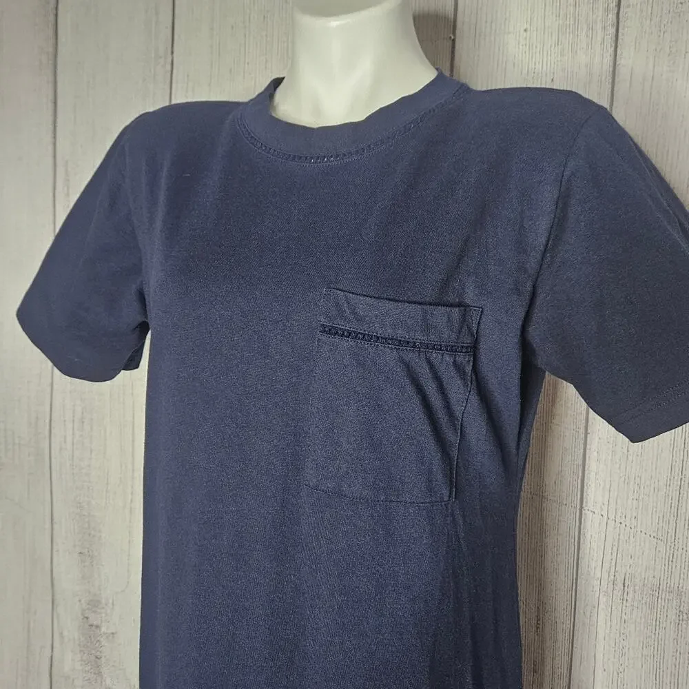 Vintage 80s 90s Drop Waist Shirt Dress with Shoulder Pads, size Medium